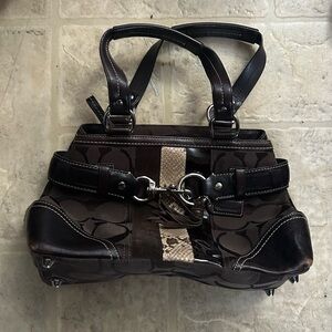 Coach elegant Brown Leather Handbag